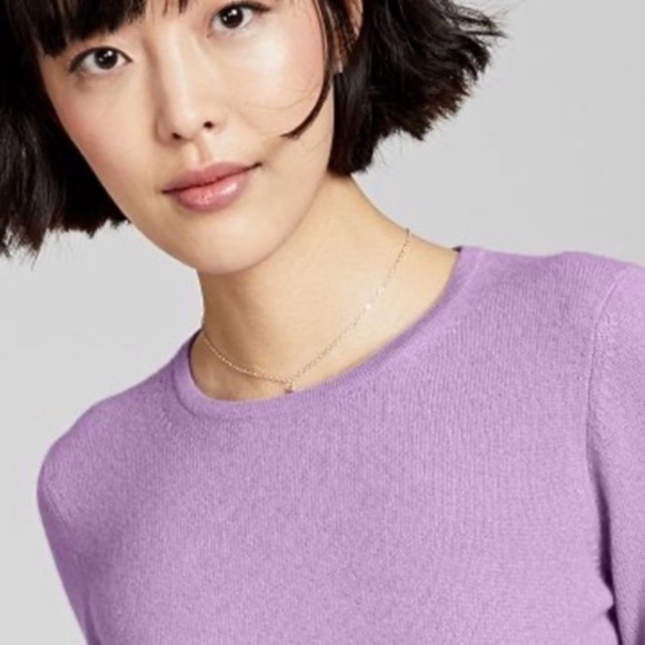 Charter Club 100% Cashmere luxury Lavender Sweater PS - Picture 2 of 10